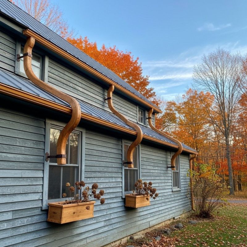 Wood Gutters Installation detail